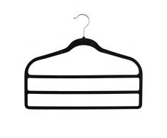 Je Cherche une IdÃ©e RG5821 Cintre SpÃ©cial Pantalon, ABS/MÃ©tal, Gris/Rose/Noir, 39,8 x 0,7 x 32 cm