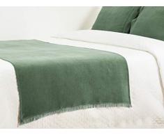 MI CASA Plaid Chenille 80X190 Vert Musgo