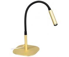 Viokef Lighting 4175902 Lampe de Bureau Ivor, Métal/, Noir/Or, 12 x 12 x 46,5