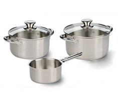 Kitchen Fun 30003669 Batterie de cuisine en acier inoxydable