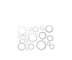SuperStudio LO+DEMODA Autocollant en Vinyle pour Miroir Motif Rings PVC Multicolore 0,1 x 60 x 40 cm
