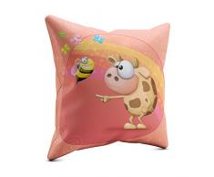 Picanova Coussin dÃ©coratif, Satin, Multicolore, 40 x 40 cm