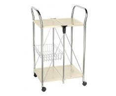 Wenko WK1653 Desserte Dinett, Beige, 56, 5 x 44 x 90, 5 cm