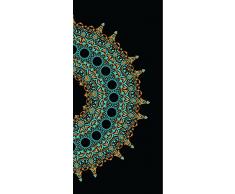 PeelitStickit ID-015 60 Largeur x 130 cm Hauteur «â¯Mondeâ¯Â» Motif Traditionnel de Haute qualité Rouleau Mural en Vinyle Papier Peint Mural