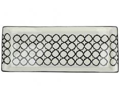 J. Kersten BV Plat de Service en cÃ©ramique Noir 14,5 x 36,5 x 2,5 cm