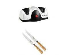 Sabatier - Set de Couteaux : Aiguiseur Electrique + 2 Couteaux à Steack