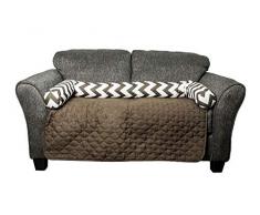 Fubba Chevron Housse rÃ©versible pour lit et Chaise, Chocolat, Sofa Cover