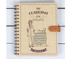 dayka Trade Cahier, papier, multicolore, 20.5Â x 17.5Â cm