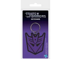 Pyramid International Transformers G1-Decepticon Shield en Caoutchouc Porte-clés, Multicolore, 4 x 6 x 1.3 cm