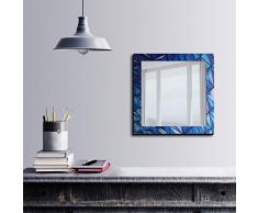 Bonamaison DÃ©coration Murale Impression sur Miroir EncadrÃ© sur Toile, Dimensions: 50 x 50 Cm - ConÃ§u et fabriquÃ© en Turquie