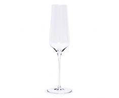 WINESTAR Bona Handelsgesellschaft Lot de 2 flûtes à champagne en verre diamant 380 ml