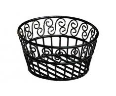 American Metalcraft OSC9 Panier à Pain Ovale en Fer forgé Largeur 22,9 cm, 9 Dia. x 3-5â8 H, Noir, 1