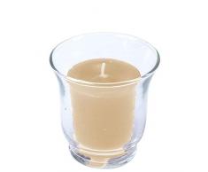 Spaas Lot de 12 bougeoirs en Verre Blanc 78 mm x 50 mm