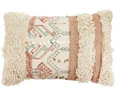 Belssia Boho Chic Naisha Coussin de Chaise, Coton, Multicolore, 60Â x 40Â x 17Â cm
