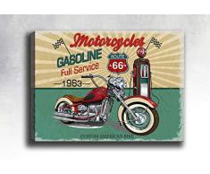 Bonamaison Peinture sur toile, multicolore, 70 x 100 cm - ConÃ§u et fabriquÃ© en Turquie