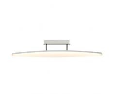 Brilliant G93538/15 View Plafonnier LED, Plastique/MÃ©tal, IntÃ©grÃ©, 23.5 W, Chrome