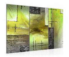 Tableau decoration murale Abstrait 120 x 80 cm - XXL Impression sur Toile Salon Appartment 3 Parties - prÃªt Ã accrocher - 100931c