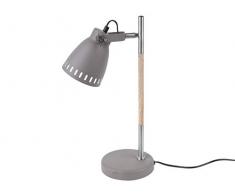 LEITMOTIV LM1626 Lampes de bureau, Le Fer, Gris