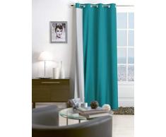 Home Style France Rideau Thermique, Polyester, Bleu, 250x140x1 cm