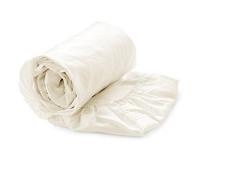 Heckett Lane Drap Housse 100 % Satin de Coton mako 90 x 210-220 + 35 cm Blanc cassÃ©