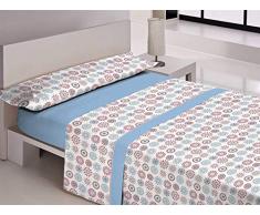 Libela Jeu de draps Bleu 105 cm