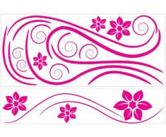 Thedecofactory RMK1309GM Stickers Deco Swirl Peel & Stick Wall Decals REPOSITIONNABLES, Vinyle, Multicolore, 104 x 46 x 0,1 cm