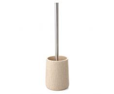 TATAY Saigon Brosse WC, Poly résine, Beige, 10.1 x 10.1 x 35.5 cm