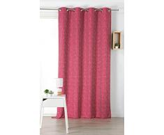 Linder Rideau occultant 69Pourcentpolyester 29Pourcentcoton 2Pourcentautres Fibres, Rouge, 145x240