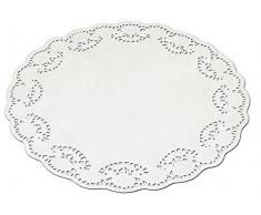 Guardini, Monouso, 5 napperons papier jetables à 26cm, couleur blanche