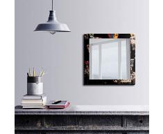 Bonamaison Décoration Murale Impression sur Miroir Encadré sur Toile, Dimensions: 50 x 50 Cm - Conçu et fabriqué en Turquie