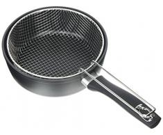 IBILI 400820N Friteuse avec Panier New Induplus, Aluminium, Noir, 38 x 20 x 7 cm