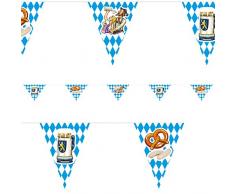 Decor Service Guirlande de fanions, Papier, Multicolore, 4Â m