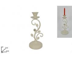 Deux Elles Bougeoir avec 1Â Bras, Fer Ancien, 37Â cm, Multicolore