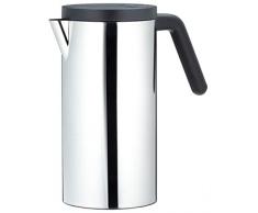 Alessi Wa09 Hot.it Bouilloire Ãlectrique en Acier Inoxydable 18/10 Brillant, IntÃ©rieur, PoignÃ©e et Couvercle en RÃ©sine Thermoplastique, Noir, Fiche EuropÃ©enne