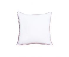 Belssia Coussin de Chaise, Coton, Blanc, 55Â x 5Â x 55Â cm