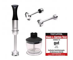 Caso HB 800 Design Mixeur Plongeant avec accessoires (800 W, 7000â15000 tours/min.), lames en acier inoxydable (Extra gehärtet)