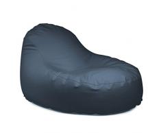 Outbag Slope XL DextÃ©rieur Pouf, PVC, Shark Gris, 140 x 115 cm