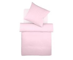 fleuresse Housse de couette 226-4040 135x200 cm Batiste maco avec carreaux en satin 100% Coton