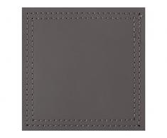 Creative Tops Cuir reconstituÃ© Dessous de Verre, Gris, 4Â piÃ¨ces