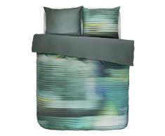 ESSENZA Trend Energize Fais Green Housse de Couette, 100% Satin de Coton, 200x200