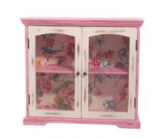 Ian Snow Vitrine murale avec porte Double Rose