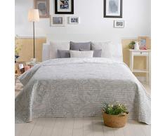 Sancarlos Couvre-lit boutis Lit de 90 180x270 cm Gris