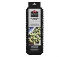 Tala 10A11278 Moule à tarte rectangulaire en acier carbone Noir