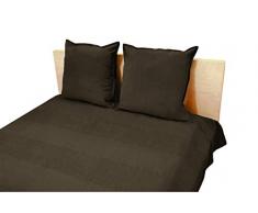 Poyet Motte Ottoman Couvre-lit 100% Coton, Taupe, 180 x 250 cm