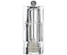 Home Moulin à sel, 12 cm, Plastique, Transparent/Acier