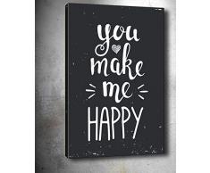 Bonamaison Peinture sur toile, multicolore, 70 x 100 cm - ConÃ§u et fabriquÃ© en Turquie