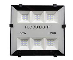 LED Atomant Projecteur LED 50 W Blanc froid 6500 K pour extÃ©rieur Ãclairage dÃ©coratif IP66, 5000 lumens rÃ©els, 50 W, 285 x 238 x 57