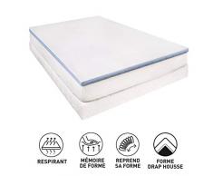 Blanrêve - Surmatelas -mémoire de forme - 140x190 cm