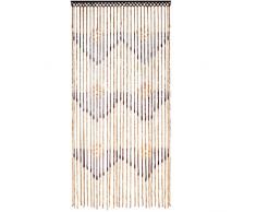 JVL Tuscany Rideau de Porte PerlÃ© en Bois avec FlÃ¨ches Suspendues, 90 x 180 cm