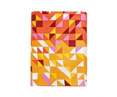 Essix x Bensimon - Drap Plat GÃ©o Satin de coton Multicolore 240 x 300 cm